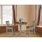 International Concepts Round 36 in Rd Extend Dining Table, 2 San Remo Counter Ht Stools, Hickory/Stone, 36 W, 48 L, Wood K41-36RXT-27B-S102-2 - alternate 2